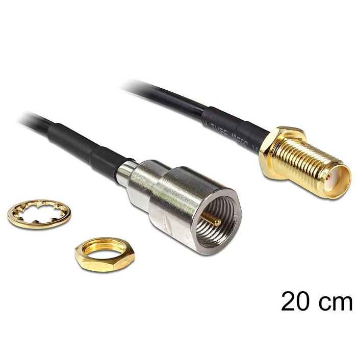 Delock antenna kábel SMA csatlakozódoboz> FME dugó 20cm (88587) (DE88587)