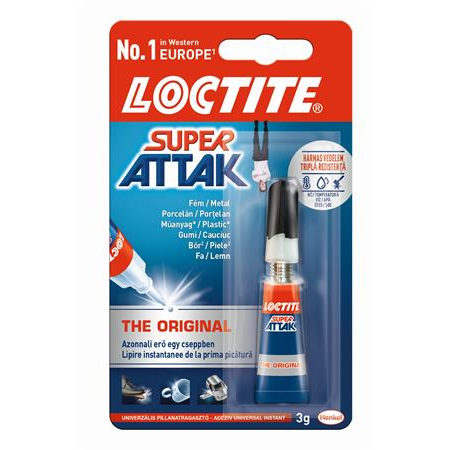 Henkel Loctite Super Attak Universal Pillanatragasztó 3g (304056/2008375)