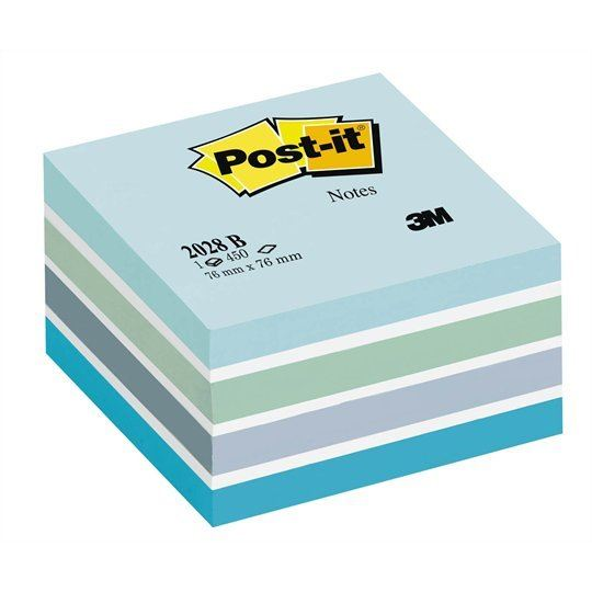 3M Post-it FT510093212 öntapadó jegyzettömb 76x76 mm aquarell kék (LP2028B)