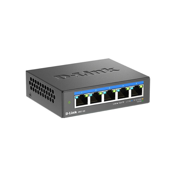 D-Link DMS-105 Beállítást nem igénylő (unmanaged) L2 2.5G Ethernet (100/1000/2500) Fekete