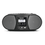 Радио с часовник, TechniSat, DIGITRADIO 1990, DAB + и FM, Bluetooth, CD устройство, 3.6 W, Черен