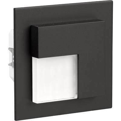 Zamel 07-221-62 Timo LED-es fali beépíthető lámpa LED Fixen beépített LED-es 0.42 W Fekete (07-221-62)