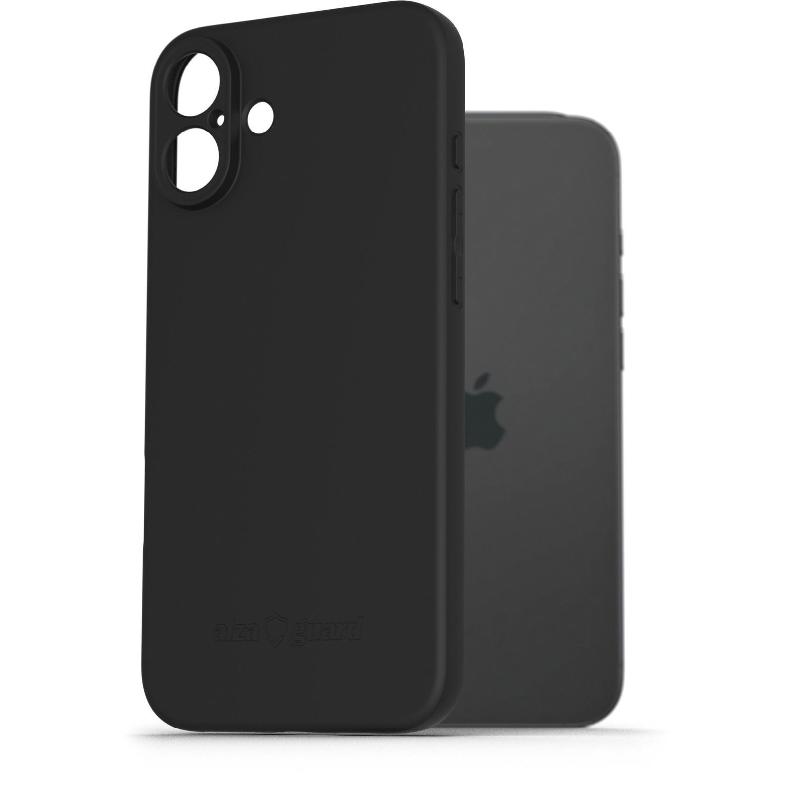 AlzaGuard Matte TPU Case iPhone 16 Plus fekete tok (AGD-PCT412B)