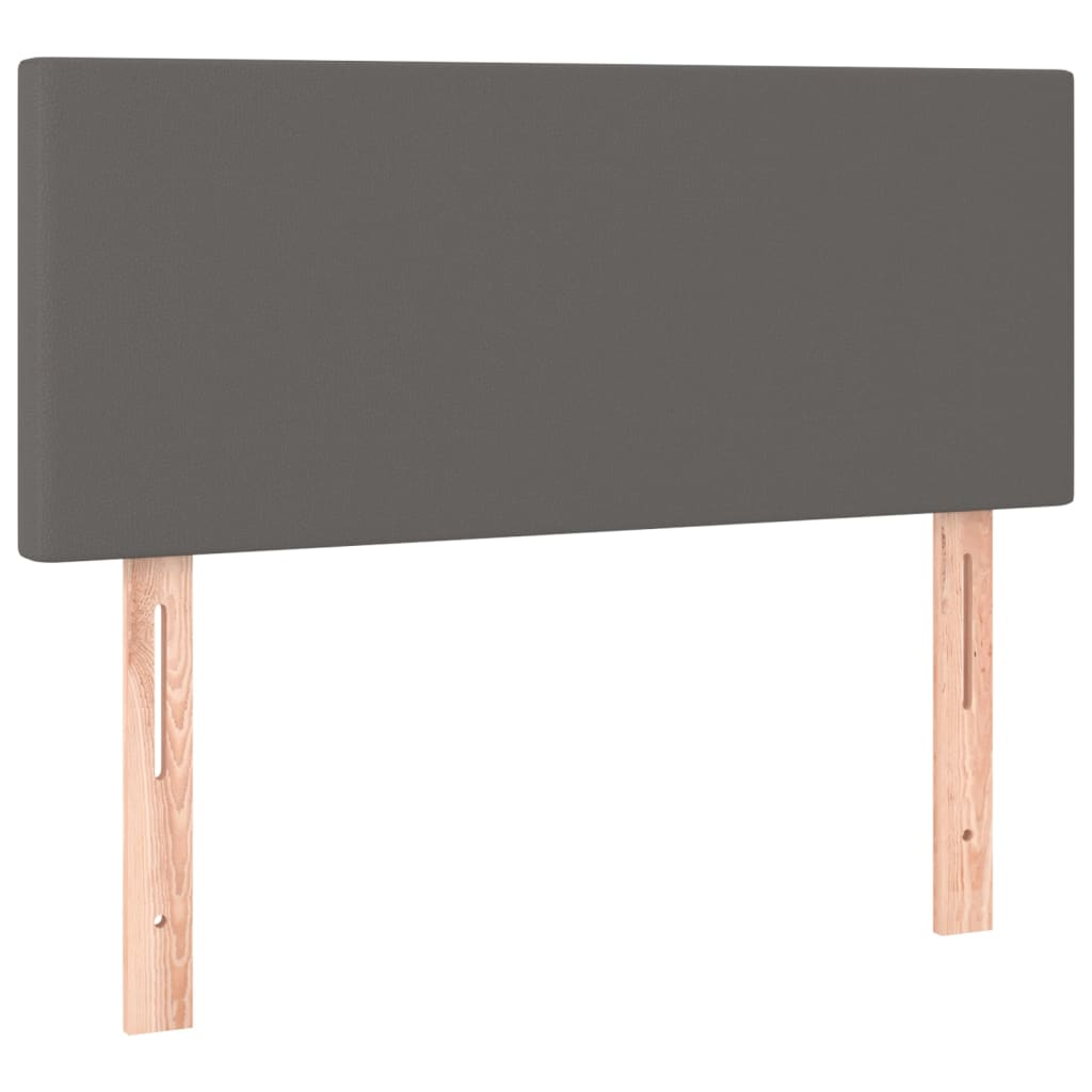 szürke műbőr fejtámla 80 x 5 x 78/88 cm (345736)