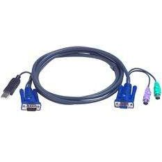 ATEN 2L-5502UP toetsenbord-video-muis (kvm) kabel Zwart 1,8 m