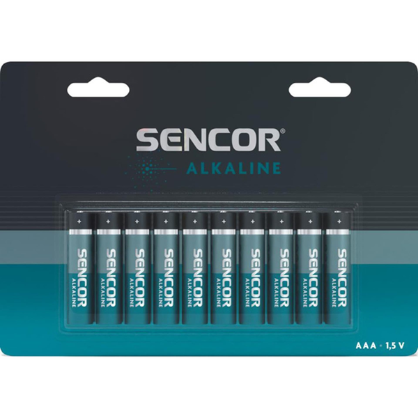 Alkalické baterie Sencor AAA (R3) 10 ks