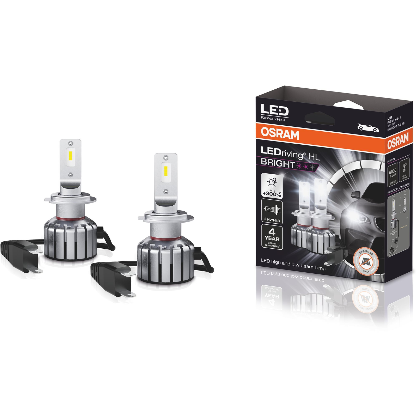 OSRAM LEDriving HL BRIGHT +300% 