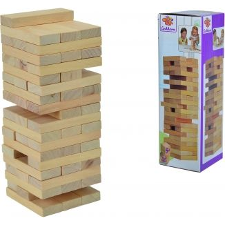 Juego De Mesa Bloques Torre De Madera