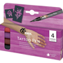 KREUL &quot;Tattoo Pen Set&quot; Tetováló filctoll készlet, 4 db