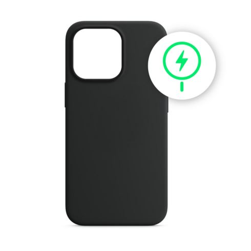 Phoner Apple iPhone 14 Pro Magsafe szilikon tok fekete (71763) (PH71763)