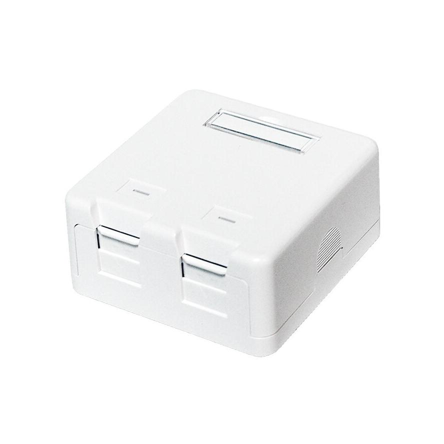 LogiLink Keystone fali szerelődoboz 2UTP fehér (NK4032) (NK4032)