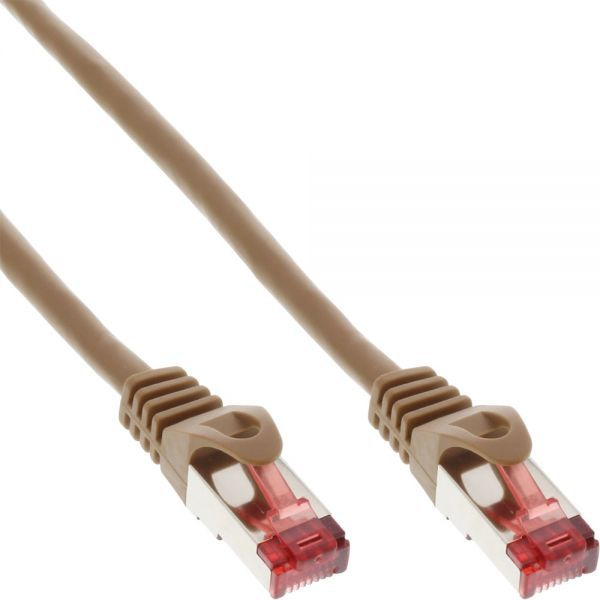InLine 76407K hálózati kábel Barna 7,5 M Cat6 S/FTP (S-STP) (76407K)