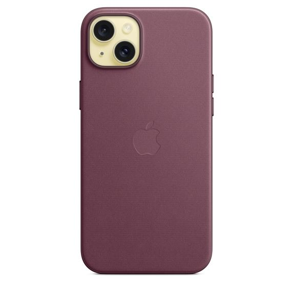 Feingewebe Case mit MagSafe (lila, iPhone 15 Plus)