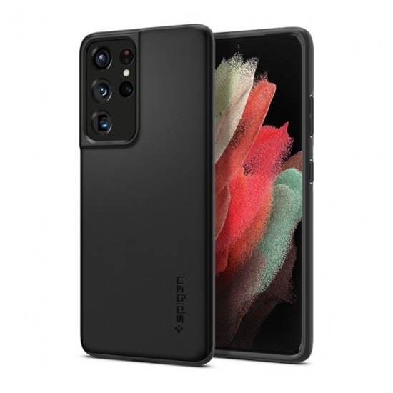 Spigen Thin Fit Samsung Galaxy S21 Ultra 5G tok fekete (ACS02346) (ACS02346)