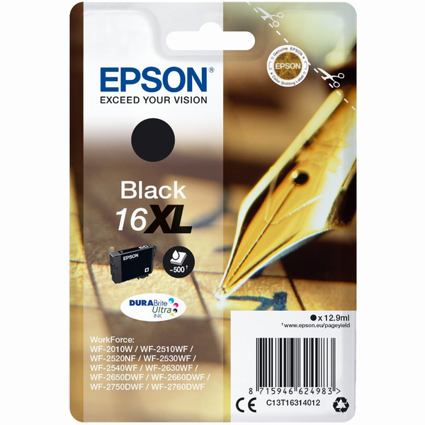 Epson Pen and crossword C13T16314012 blækpatron 1 stk Original Højt (XL) udbytte Sort