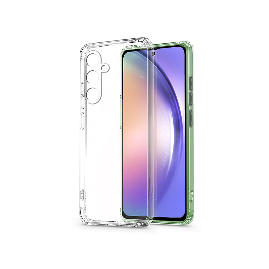 Samsung SM-A546 Galaxy A54 5G szilikon hátlap kameravédővel - Premium Clear Case Box - átlátszó (HF283550)