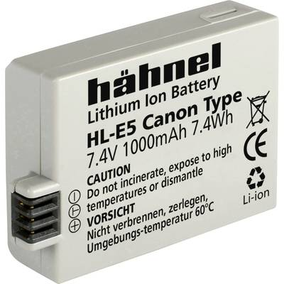Kamera akku Hähnel Megfelelő eredeti akku LP-E5 7.4 V 1000 mAh HL-E5 (10001789)