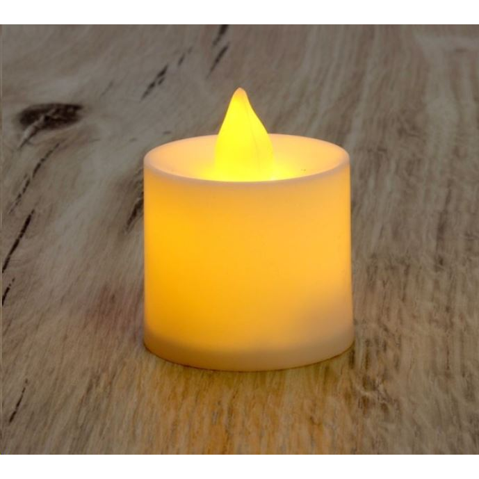 IRIS Gyertya alakú pulzáló fényű LED-es sárga fénydekoráció 4db/csomag (015-08) (015-08)