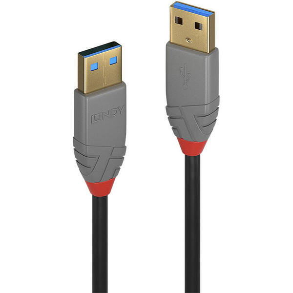 Lindy 36751 USB-kabel USB 3.2 Gen 1 (3.1 Gen 1) 1 m USB A Sort