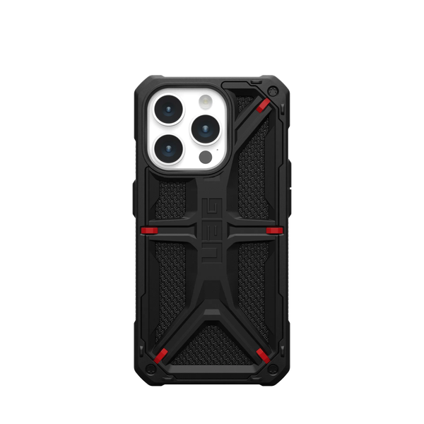 Husa de protectie UAG Monarch Series pentru iPhone 15 Pro, Kevlar Black