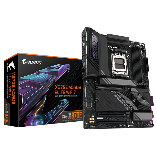 GIGABYTE Alaplap AM5 X870E AORUS ELITE WIFI7 AMD X870, ATX (X870E AORUS ELITE WIFI7)