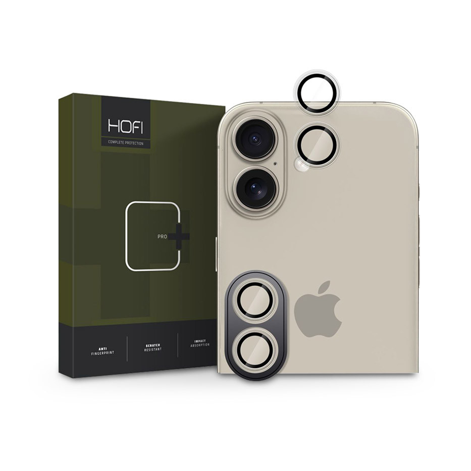 HOFI Camring Pro+ hátsó kameralencse védőüveg - Apple iPhone 16/16 Plus - átlátszó (HO311026)