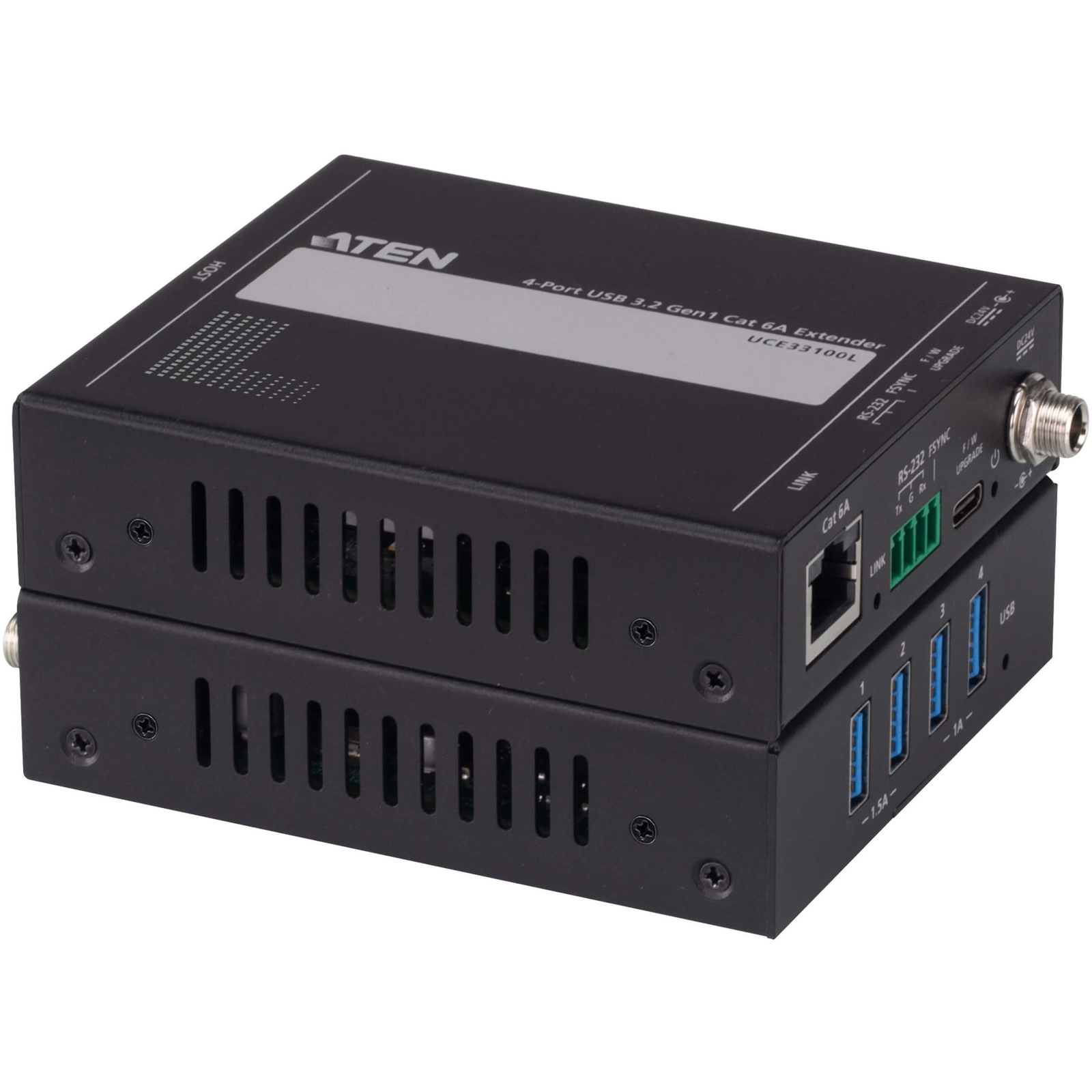 ATEN Extender USB 3.2 Gen 1, Cat6a, 4 port, 100m-ig (UCE33100-AT-B)