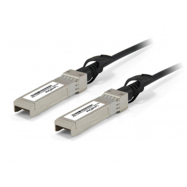 LevelOne DAC-0101 InfiniBand og fiberoptisk kabel 1 m SFP+ Sort, Rustfrit stål