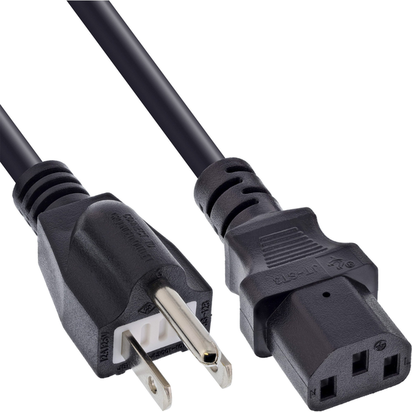 InLine B-16658J el-ledning Sort 1,8 m Strømstik type B IEC C13