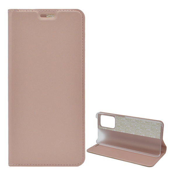 Tok álló, bőr hatású (FLIP, oldalra nyíló, asztali tartó funkció) ROZÉARANY 2 [Samsung Galaxy A72 5G (SM-A726F)] (5996591028668)