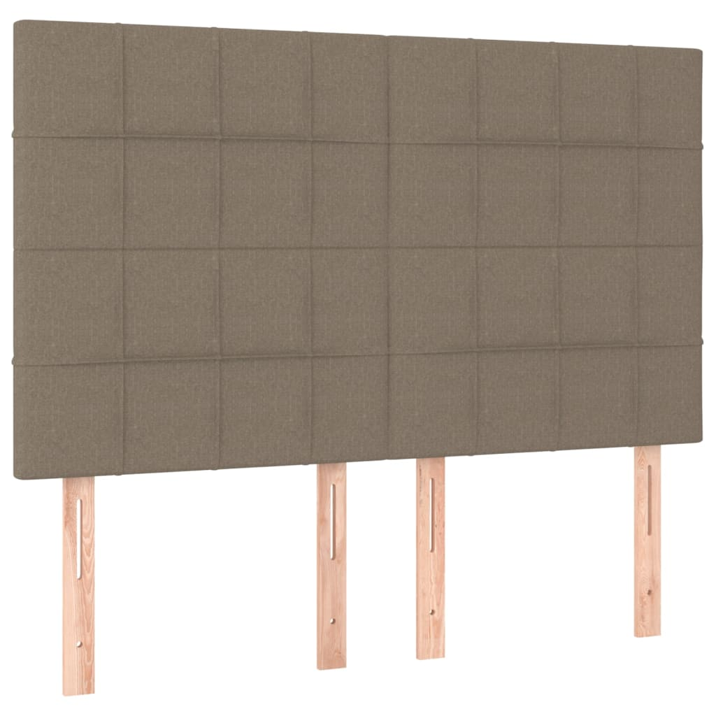 4 db tópszínű szövet fejtámla 72 x 5 x 78/88 cm (3116334)