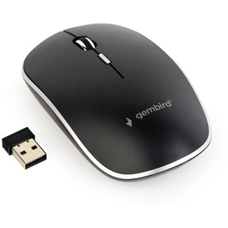 Gembird MUSW-4B-01 Wireless optikai egér 1600 DPI fekete (MUSW-4B-01)