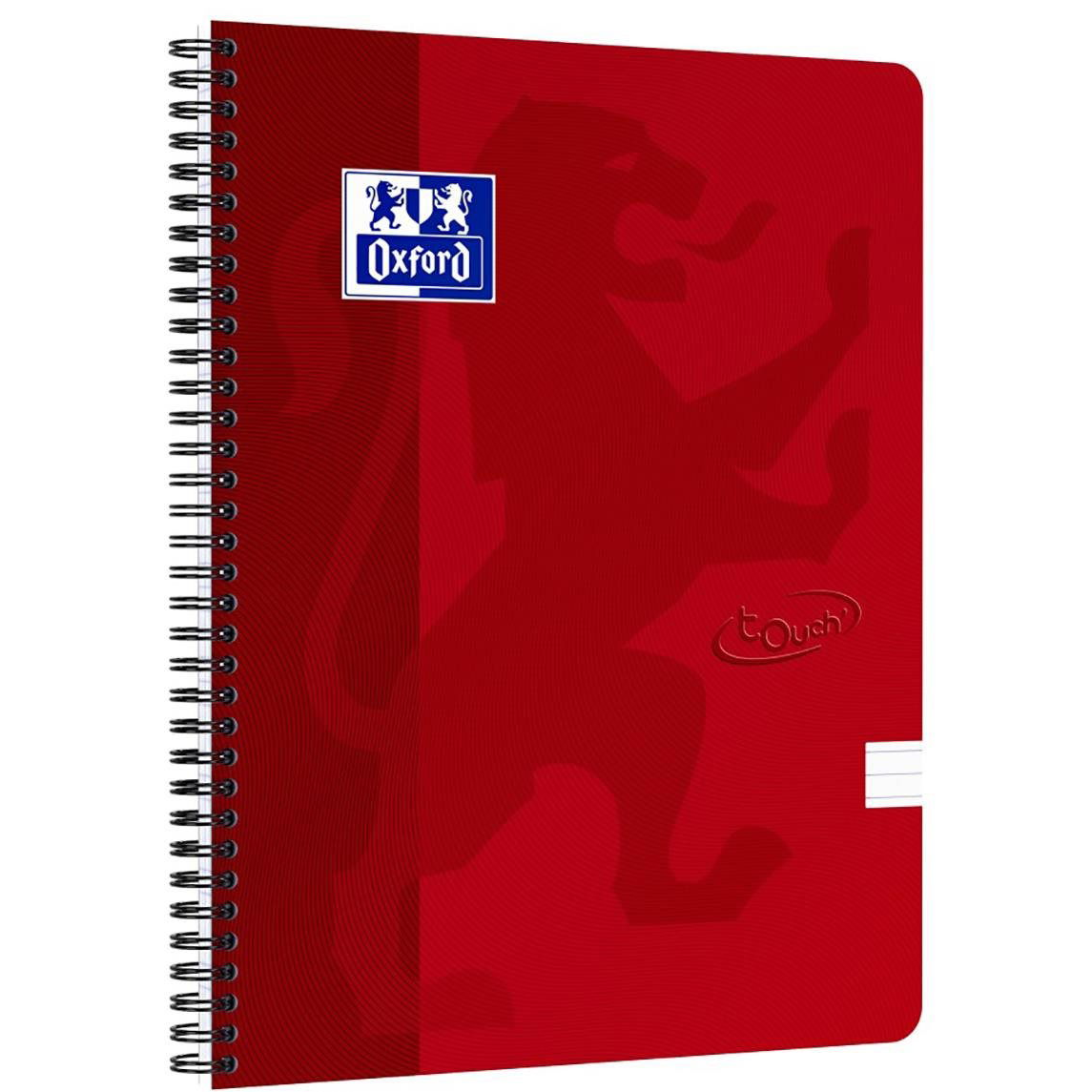 OXFORD Nordic Touch A4+, 70 lap, vonalas, piros (400103995)