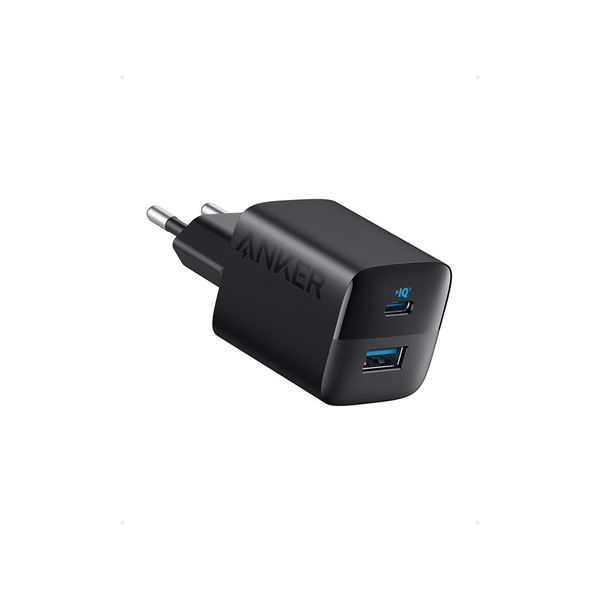 Мрежово зарядно устройство Anker, "323" 33W, PowerIQ, 1 x USB Type-C, 1 x USB, Черен, "A2331G11"