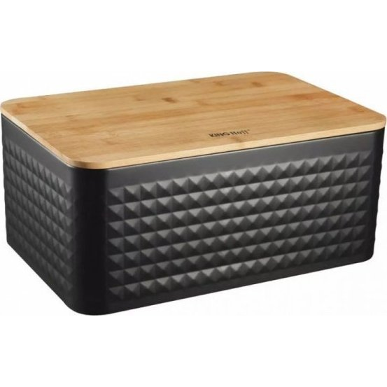 Kinghoff Kenyértartó - Rozsdamentes Acél/tömörfa KH-1713 (KH-1713)