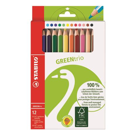 STABILO GREENtrio Meerkleurig 12 stuk(s)