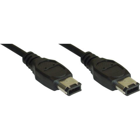 InLine FireWire M-M 1m 6-p Nero