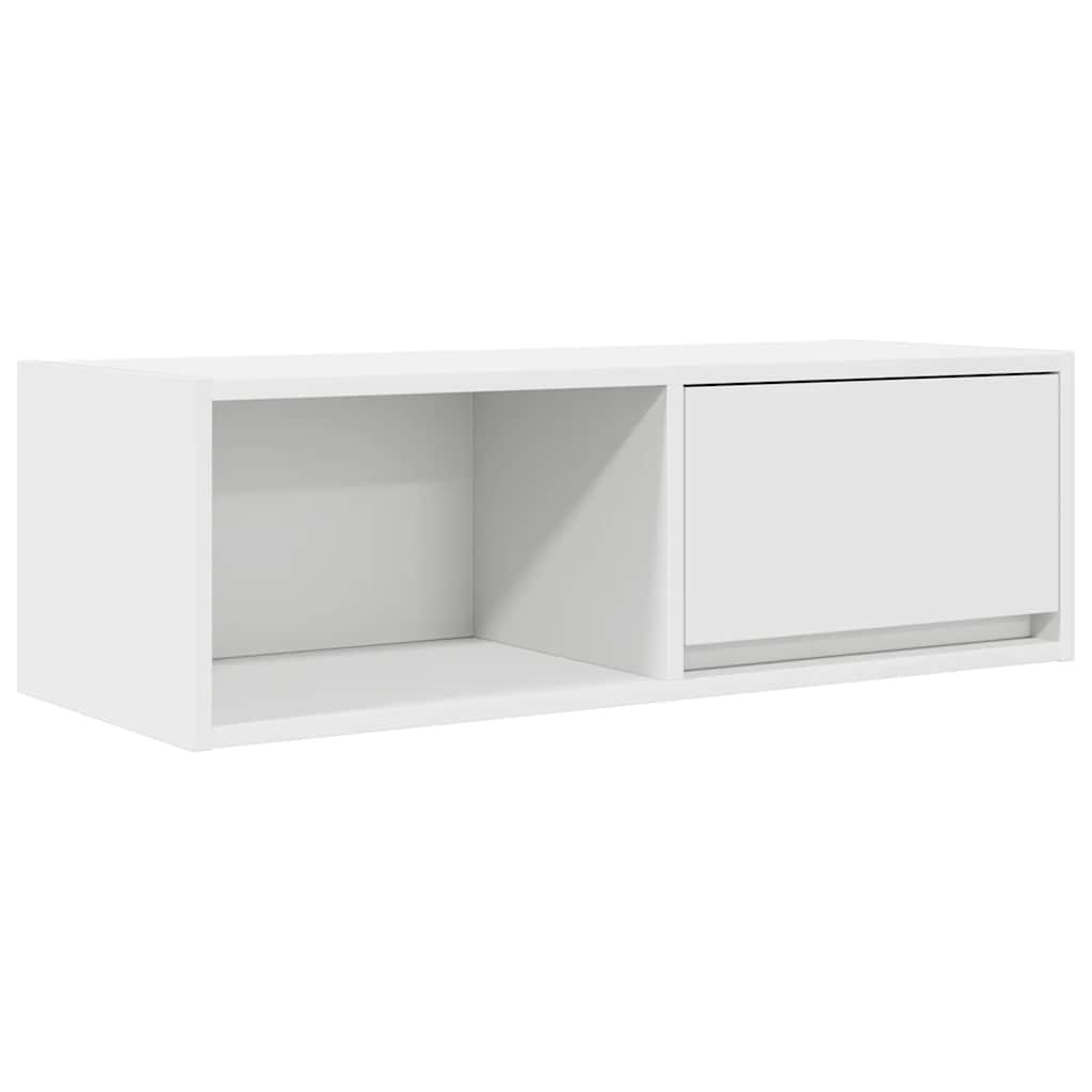 fehér szerelt fa TV-szekrény 80x31x25,5 cm (861454)