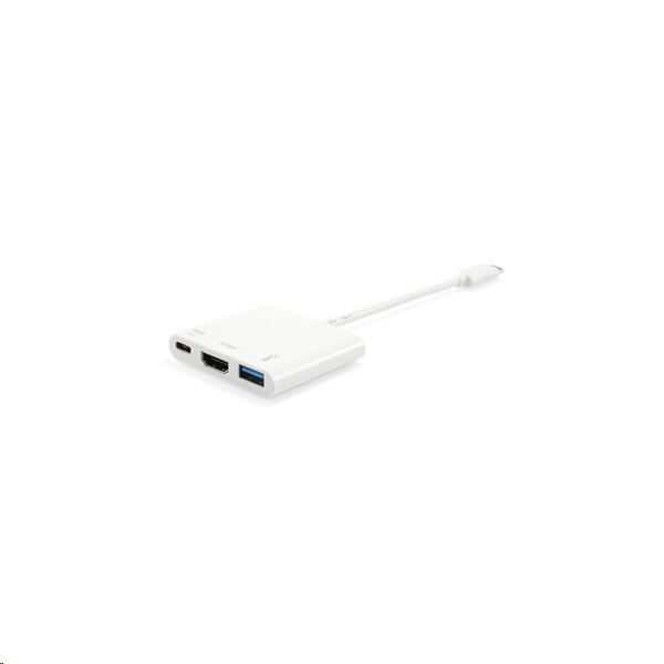 Equip 133461 USB Type-C -> HDMI,USB-A, USB Type-C átalakító (4096x2160 @ 30 Hz, PD) (133461)