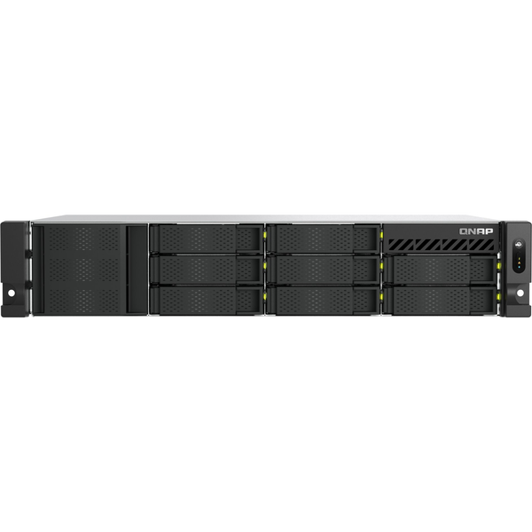 QNAP TS-H1065EU-RP Lagringsserver Stativ (2U) 8 GB DDR5 0 TB QNAP QTS Sort