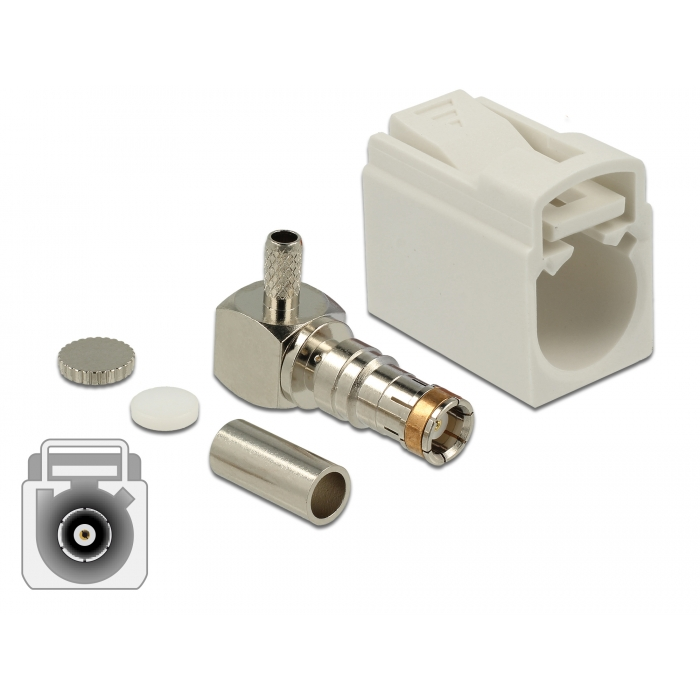 Delock FAKRA B anya 90 krimpeléshez (89714) (89714)