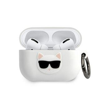 Funda Silicona Karl Lagerfeld Diseño Cara De Choupette Para Apple Airpods Pro Color Blanco Klacapsilchwh