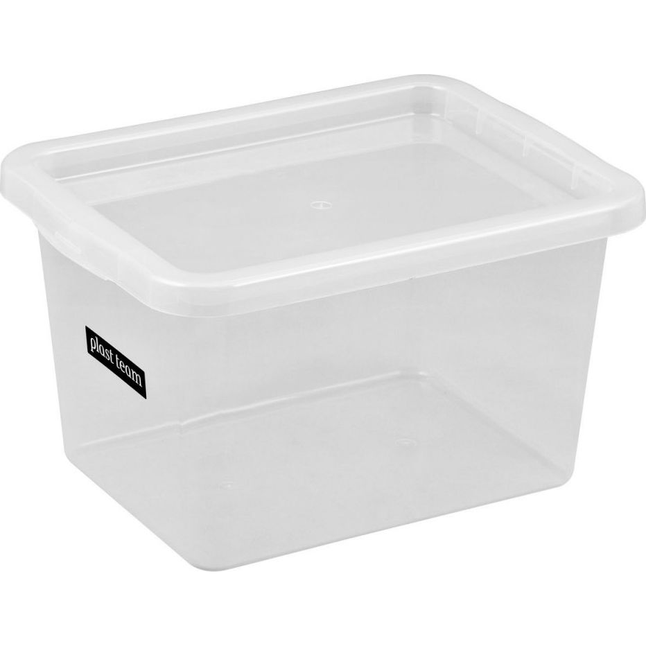 Iris Basic Box Műanyag Tárolódoboz tetővel 15L - Átlátszó (TEA000189)