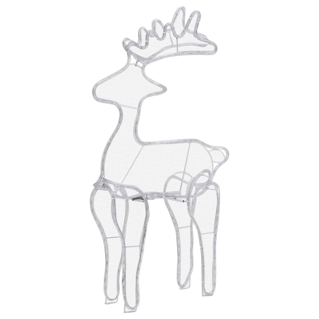rénszarvasos karácsonyi dísz hálóval és 306 LED-del 60x24x89 cm (329823)