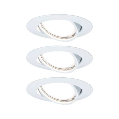 Beépíthető lámpa 3 részes készlet LED GU10 15 W Paulmann 93422 Base Fehér (matt) (93422)