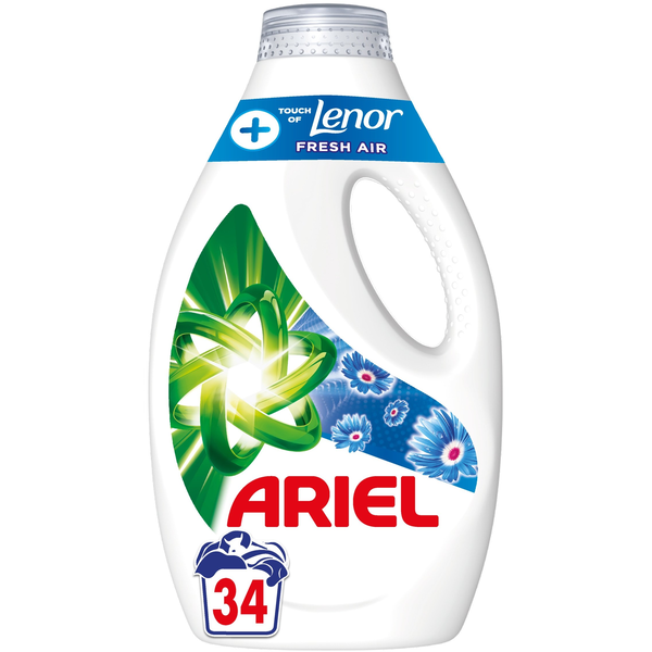 Ariel Folyékony Mosószer 1.7L, 34 Mosáshoz, +Touch Of Lenor Fresh Air