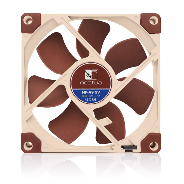 Nf-a9 Pwm Sistema De Refrigeración Para Ordenador Carcasa Del Ordenador Ventilador 9,2 Cm Beige, Marrón
