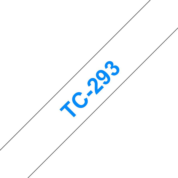 Brother szalag TC293 P-Touch, 9mm fehér alapon kék