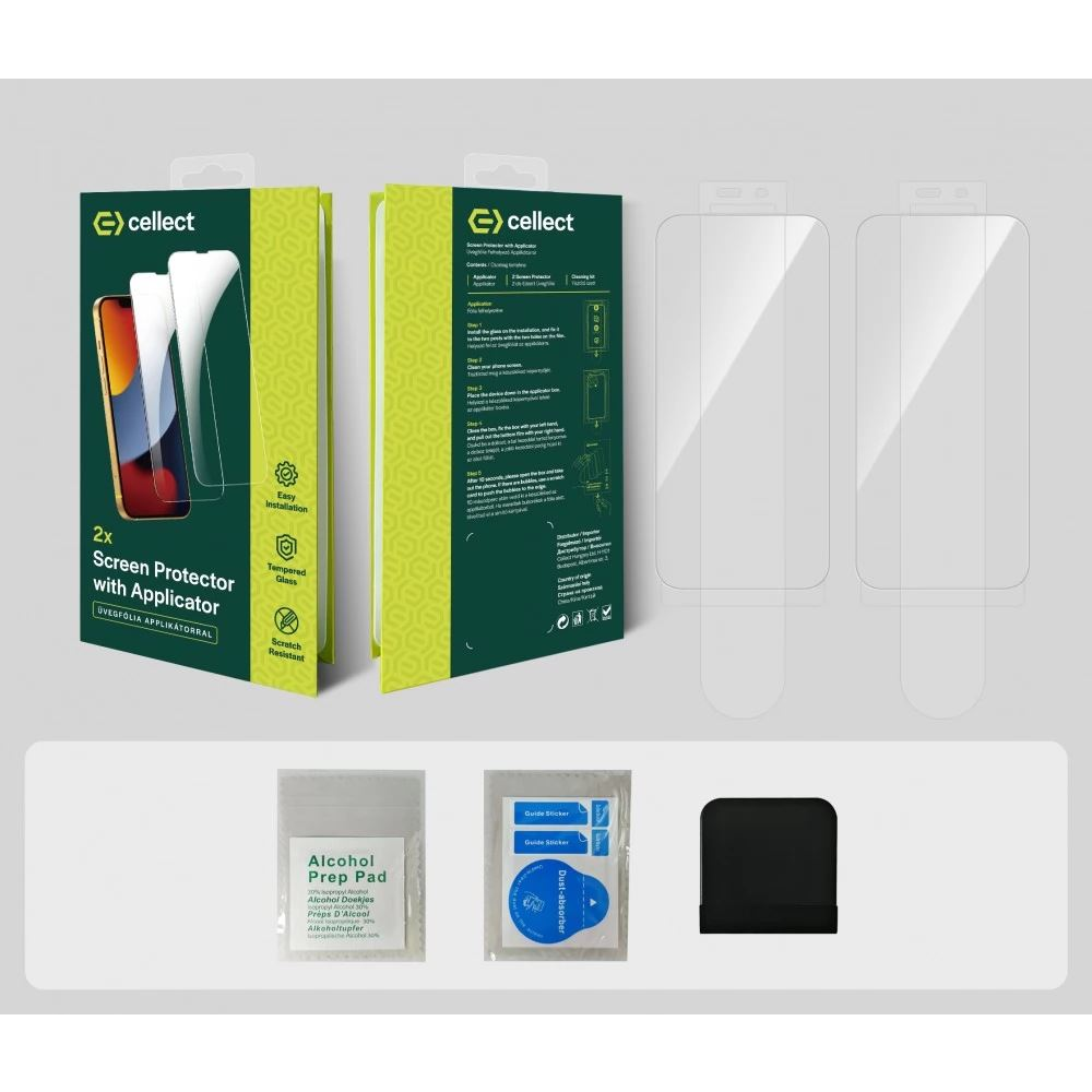 Cellect iPhone 16 applikátor 2 üvegfóliával (LCD-IPH16-APP) (LCD-IPH16-APP)