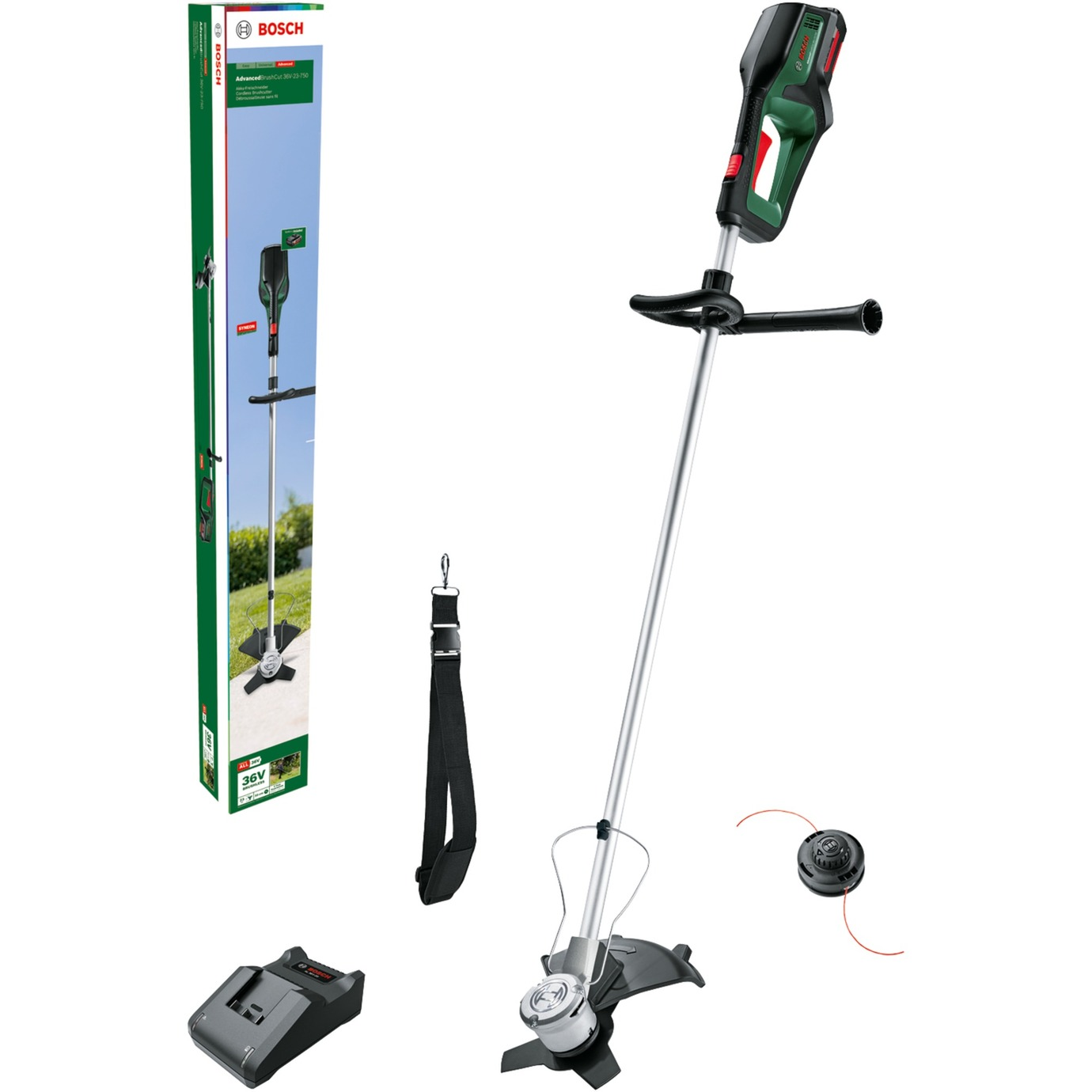Bosch BrushCut akkus fűnyíró olló 2,4 mm 36 V Lítium-ion (Li-ion) Zöld (06008C1K03)